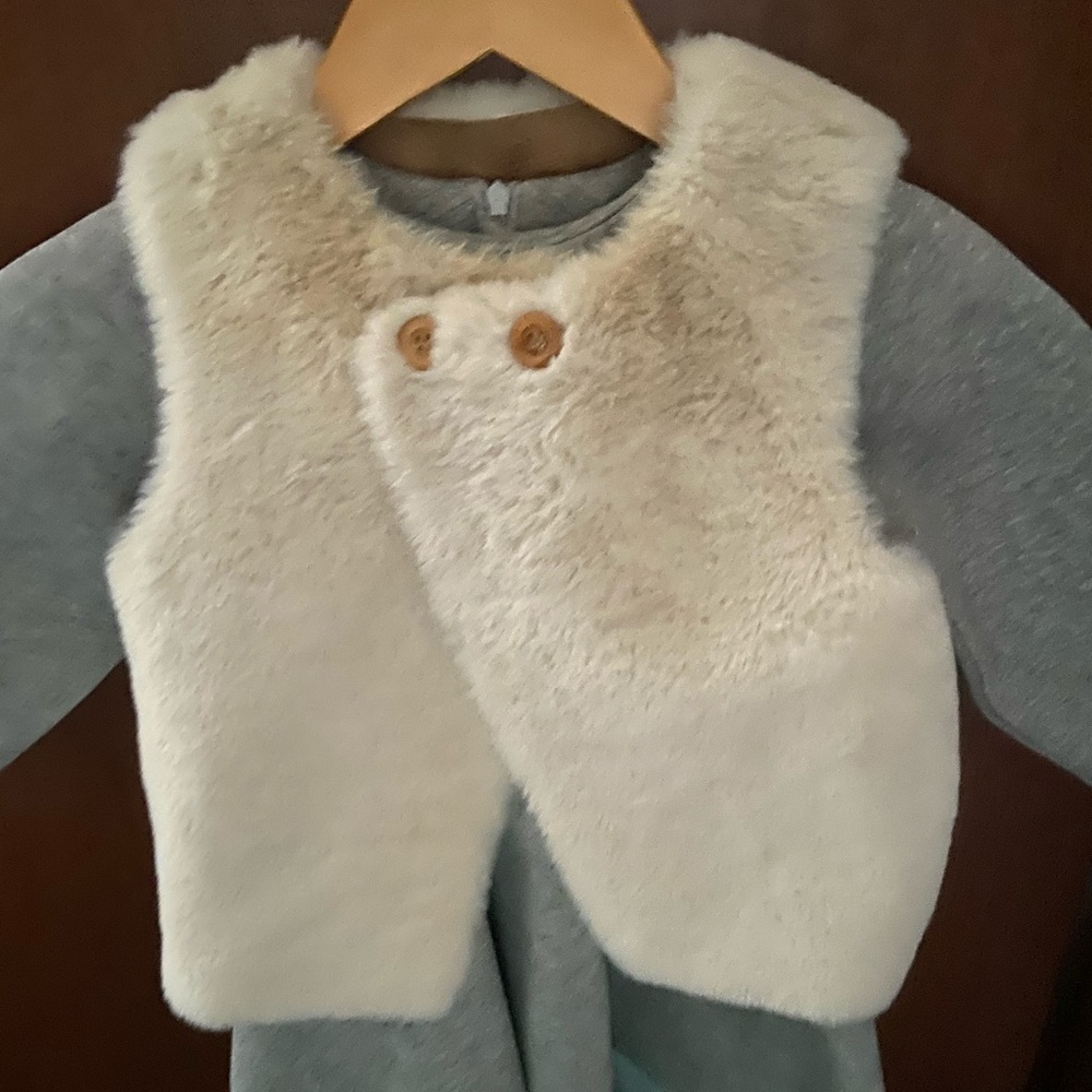 Zara faux fur vest